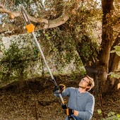 WORX WA0222 WG186E.1 ile Uyumlu 25CM Teleskobik Uzatmalı Zincirli Dal Budama Başlığı - 9