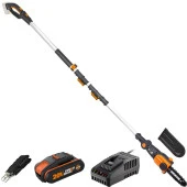 WORX WG349E 20Volt 2.0Ah Li-ion Tek Akülü 20CM Profesyonel Teleskobik Saplı Açı Ayarlı Zincirli Dal Budama - 6