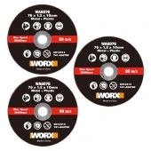 WORX WA6076.3 WX801 İçin 76x10mm 3 Adet Metal ve PVC Kesme Taşı - 7
