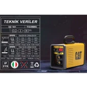 CAT DZ161 160 Amper TIG LIFT/MMA Çanta Tipi Profesyonel Dijital İnverter Kaynak Makinesi - 3