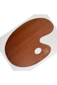 Talens : Ahşap Oval Palet : 29 X 37 - 1