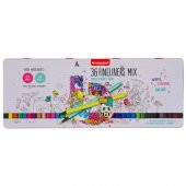 Bruynzeel Fineliner Mix Collectors Box 36 Renk 0.4 mm Kalem Seti - 1
