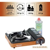 ORCAMP Tekli Portatif Kamp Ocak Gaz Stop Emniyetli TURUNCU thumbnail 1