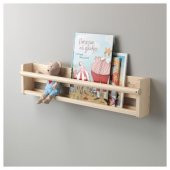 Çocuk Odası Duvar Rafı Huş MeridyenDukkan 70x9x16 cm Kitaplık-Oyuncak Rafı - 2
