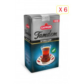Çaykur Tamdem Bergamot Aromalı Doğal Siyah Çay 1000 Gr x 6 - 1