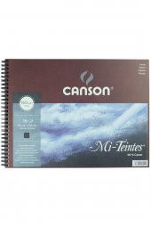 Canson Mi-Tientes Siyah 160g Spiralli Pastel Blok 16 Sayfa 24x32cm - 1
