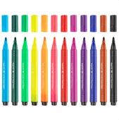Bigpoint Jumbo Üçgen Keçeli Kalem 12'li Set (Plastik Kutulu) - 1
