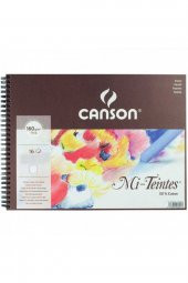 Canson Mi-Tientes Beyaz 160gr Spiralli Pastel Blok 16 Sayfa 24x32cm - 1