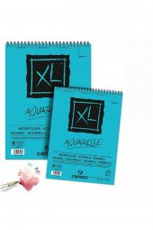 Canson XL Aquarelle Cold Pressed 300gr Spiralli Sulu Boya Blok 30 Sayfa A3 (29.7x42cm) - 2