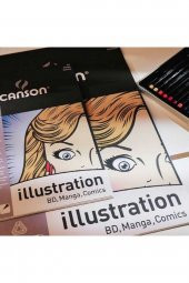 Canson Illustration Pad 250gr Çok Amaçlı Markör Blok 12 Sayfa A4 (21x29.7cm) - 2