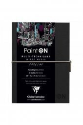 Clairefontaine Paint-On Noir Sketch Book 250gr Siyah Çok Amaçlı Resim Defteri 32 Sayfa A5 (14.8x21cm) - 1
