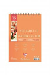 Clairefontaine Etival Cold Pressed 300gr Spiralli Sulu Boya Blok 30 Sayfa A5 (14.8x21c - 1