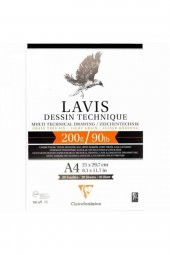 Clairefontaine Alpha Lavis Multi Teknik Blok 200gr 20 Sayfa A4 (21x29,7cm) - 1