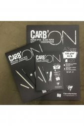 Clairefontaine Carbon 120gr Siyah Spiralli Resim Blok 20 Sayfa A4 (21x29.7cm) (Uzun Kenar Spiral) - 2