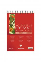 Clairefontaine Etival Classic 300gr Spiralli Sulu Boya Blok 30 Sayfa A5 (14.8x21cm) - 1