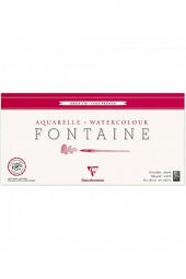 Clairefontaine Fontaine Cold Pressed 300gr Sulu Boya Blok 10 Sayfa 20x40cm (Uzun Kenarı Yapışkanlı) - 1