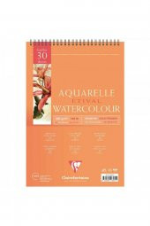 Clairefontaine Etival Cold Pressed 300gr Spiralli Sulu Boya Blok 30 Sayfa A4 (21x29.7cm) - 1