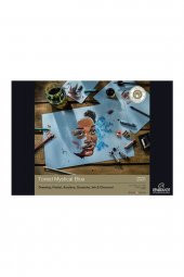 Rembrandt TONED PAPER RESİM DEFTERİ MYSTIC BLUE A3 - MAVİ KAĞIT - 50 YAPRAK - 1