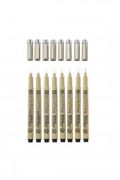 Sakura PİGMA MİCRON Teknik Kalem SİYAH SET 8'Lİ - 3