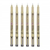 Sakura PİGMA MİCRON Teknik Kalem SİYAH SET 6'LI - 3