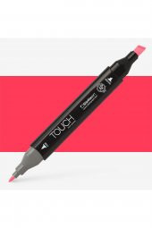 Shinhan Art Touch Twin Marker Pen : Çift Uçlu Marker Kalemi : FLUORESCENT CORAL RED : F121 - 1