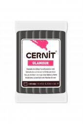 Cernit Glamour Polimer Kil 56gr Black 100 - 1