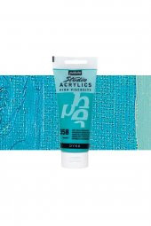 Pebeo Akrilik Boya Studio 100ml Iridescent Green Blue (Dyna) 358 - 1