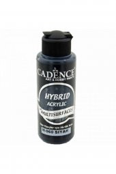 Cadence Yayınları Hybrid Acrylic for Multisurfaces Akrilik Boya 120ml Siyah 60 - 1