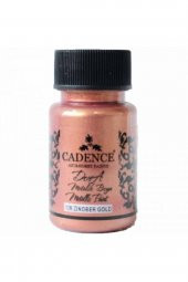 Cadence Yayınları Dora Metalik Boya 50ml Zinober Gold 128 - 1