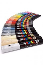 POSCA Uni Master Set Tüm Boylar Ve Tüm Renkler Toplam Fırça Uç Dahil 144 Parça Paket - 2