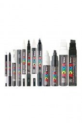 POSCA Uni Master Set Tüm Boylar Ve Tüm Renkler Toplam Fırça Uç Dahil 144 Parça Paket - 3