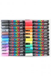 POSCA Uni Master Set Tüm Boylar Ve Tüm Renkler Toplam Fırça Uç Dahil 144 Parça Paket - 4