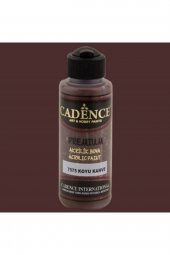Cadence Yayınları Premium Akrilik Boya 120ml Koyu Kahve 7575 - 1