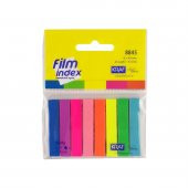 Kraf İndex Film (PP) 8 Renk 25sf Kitap Ayıracı - 1