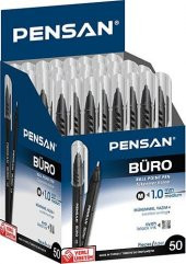 Pensan Büro Tükenmez Kalem 2270 1.0mm Siyah 50li - 2