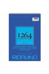 Fabriano 1264 Mix Media Spiralli Defter 300gr 15 Sayfa A5 (14.8x21cm) - 1
