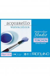 Fabriano Watercolour Torchon Extra Rough 270gr Sulu Boya Blok 20 Sayfa 18x24cm (4 Tarafı Yapışkanlı) - 1