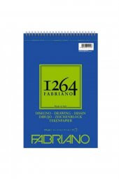 Fabriano 1264 Drawing Paper Spiralli Defter 180gr 50 Sayfa A3 (29.7x42cm) - 1