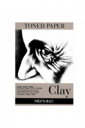 Fabriano Toned Paper Clay Eskiz ve Çizim Blok 120gr 50 Sayfa Kil Rengi A4 (21x29,7cm) - 1