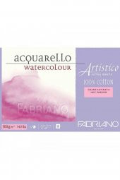 Fabriano Artistico Extra White Hot Pressed 300gr Sulu Boya Blok 15 Sayfa 35.5x51cm - 1