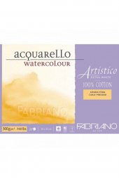 Fabriano Artistico Extra White Cold Pressed 300gr Sulu Boya Blok 20 Sayfa 31x41cm - 1
