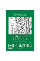 Fabriano Accademia Artists Paperpack Natural Grain 160gr A3 (29.7x42cm) 75 Sayfa - 1