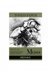 Fabriano Toned Paper Moss Eskiz ve Çizim Blok 120gr 50 Sayfa Yosun Rengi A3 (29,7x42cm) - 1