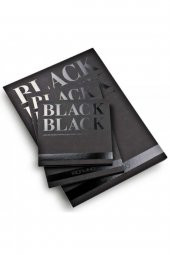 Fabriano Black Black 300gr Siyah Çok Amaçlı Resim Blok 20 Sayfa 20x20cm - 2