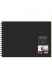 Fabriano Sketch Book Natural Grain 110gr Landscape Spiralli Çizim Blok 80 Sayfa A5 (14.8x21cm) - 1