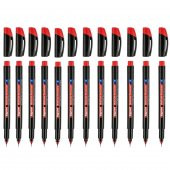 Bigpoint Permanent Marker (asetat) Kalem S 0,3 Kırmızı 12'li Set - 1
