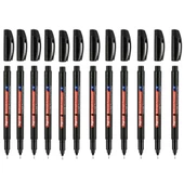 Bigpoint Permanent Marker (asetat) Kalem S 0,3 Siyah (Black) 12'li Set - 1