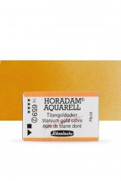 Schmincke Horadam Aquarell Tam Tablet Sulu Boya Titanium Gold Ochre 659 S.2 - 1