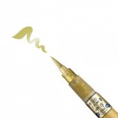 Zig Cartoonist Brush Pen Gold Chu Ji - Altın Kalem - 2