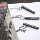 Derwent Natural Graphite (Medium Block)-(Orta Sert) - 3